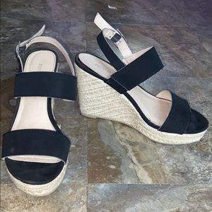 Black Montego Bay club wedges
